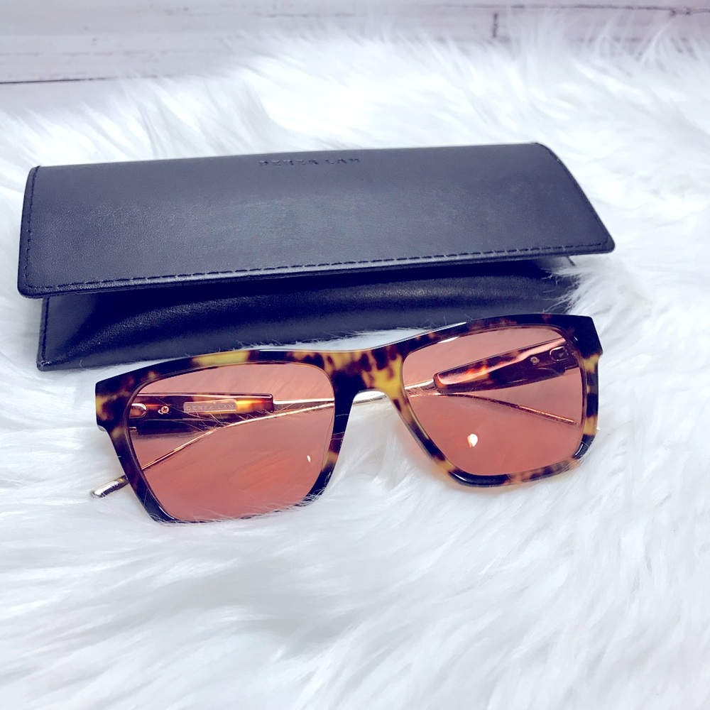 Derek Lam Natalie Cloud Tortoise Retro Sunglasses - Picture 3 of 16